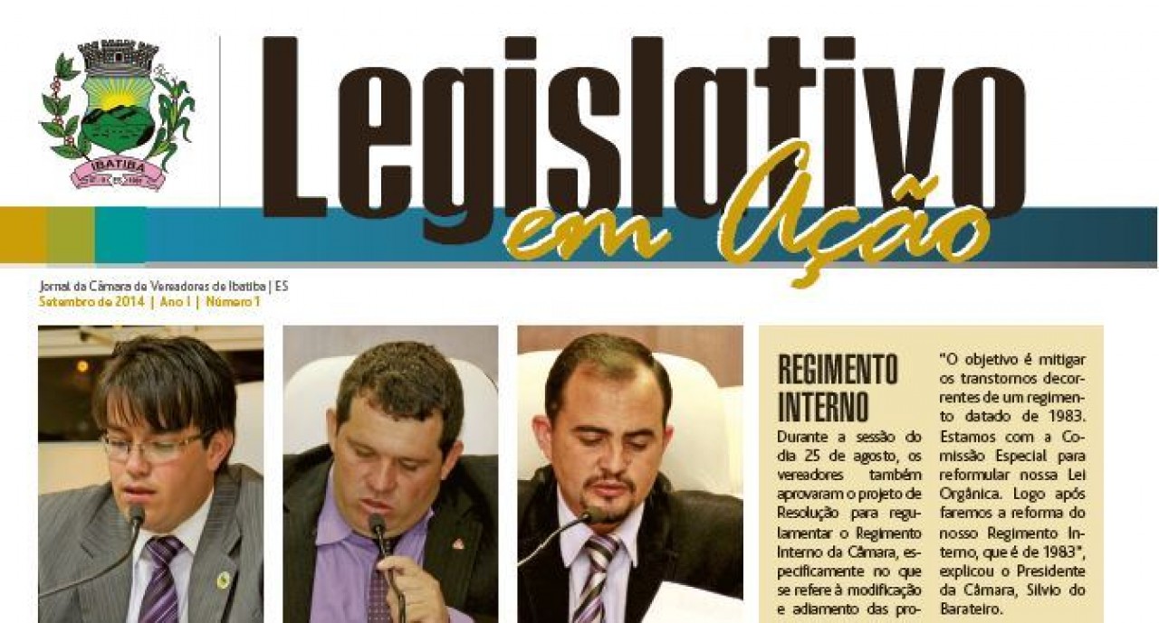 Câmara lança jornal Legislativo em Ação