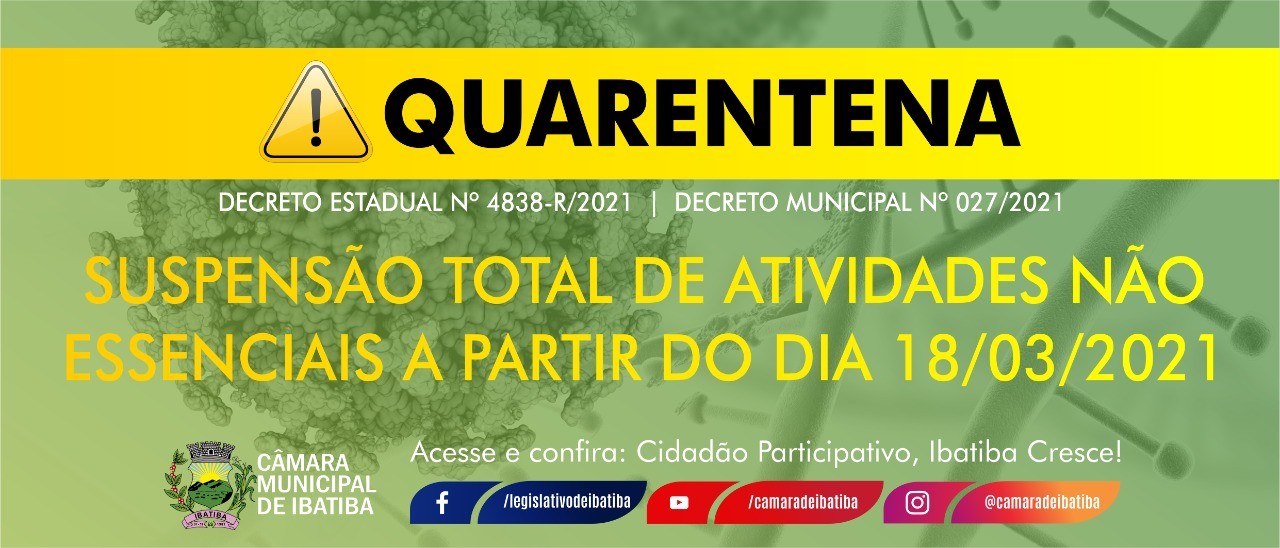 Câmara de Ibatiba todos em combate a Covid-19
