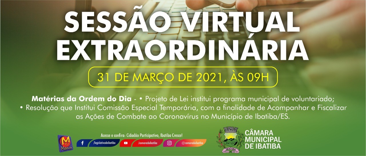 Câmara vai realizar sessão extraordinária para deliberar projetos que auxiliam nas ações em combate ao Coronavírus