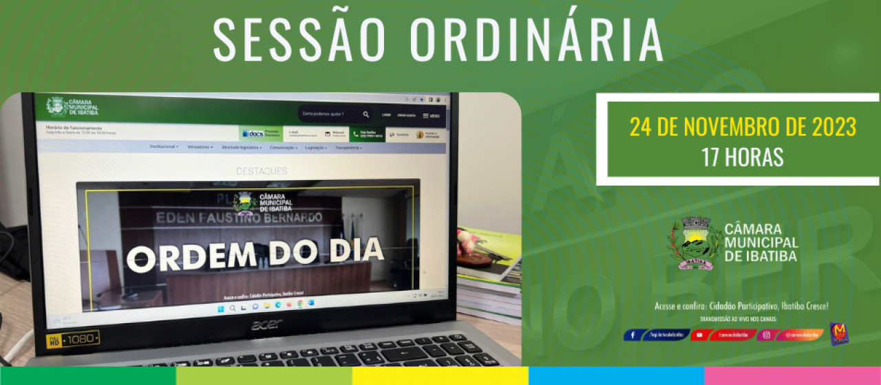 Vereadores se reúnem nesta sexta-feira para a 18ª Sessão Ordinária