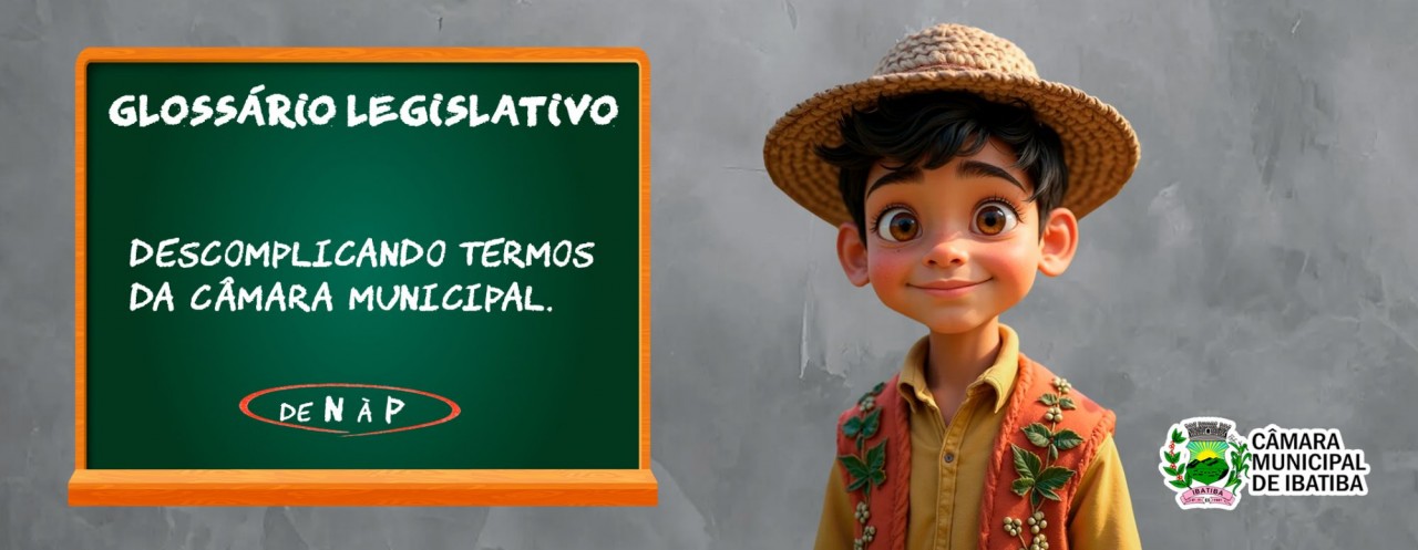 Câmara Municipal explica alguns termos usados em sessão, de N à P