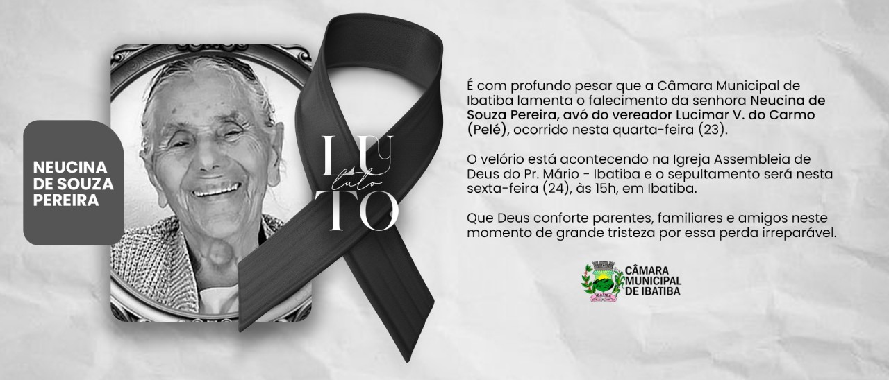 Nota de Falecimento: Neucina de Souza Pereira