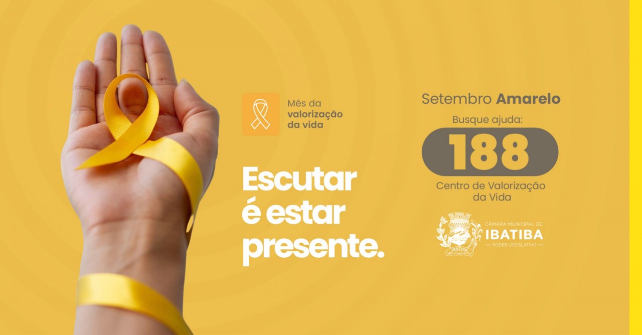 Setembro Amarelo: Quando a escuta qualificada se torna um ato de salvamento