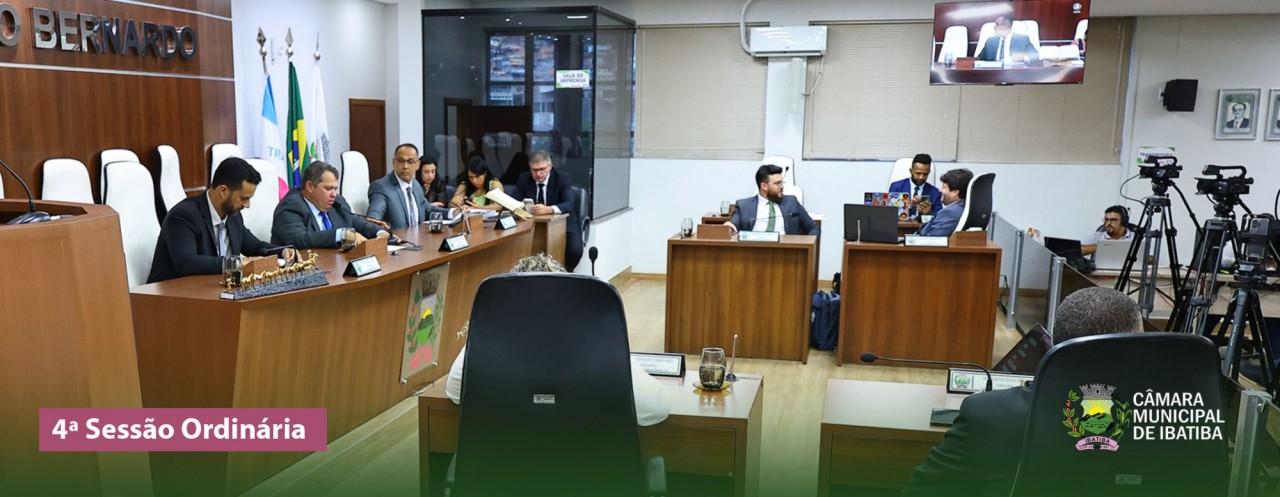 Sessão Ordinária: Confira o projeto e moções aprovadas pela Câmara de Ibatiba