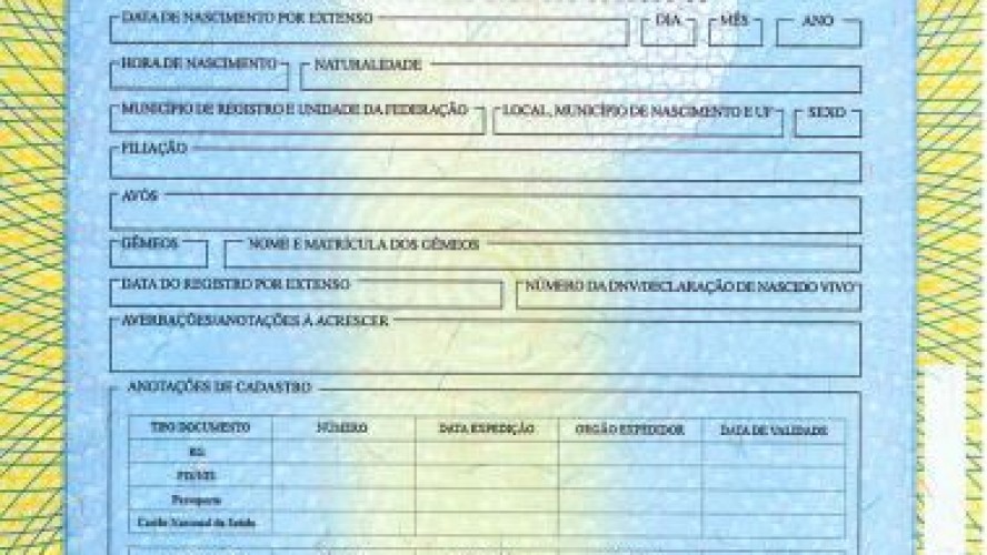 Mudanças nas certidões