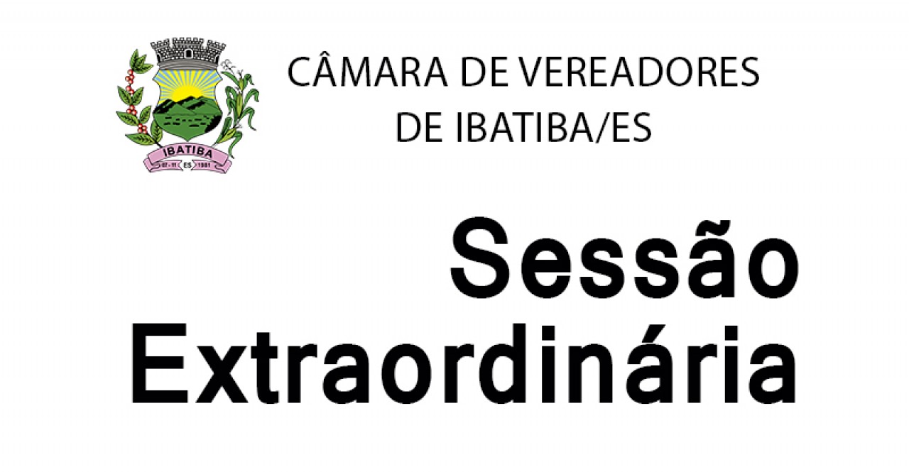 Câmara realiza Sessão Extraordinária nesta terça-feira (08)