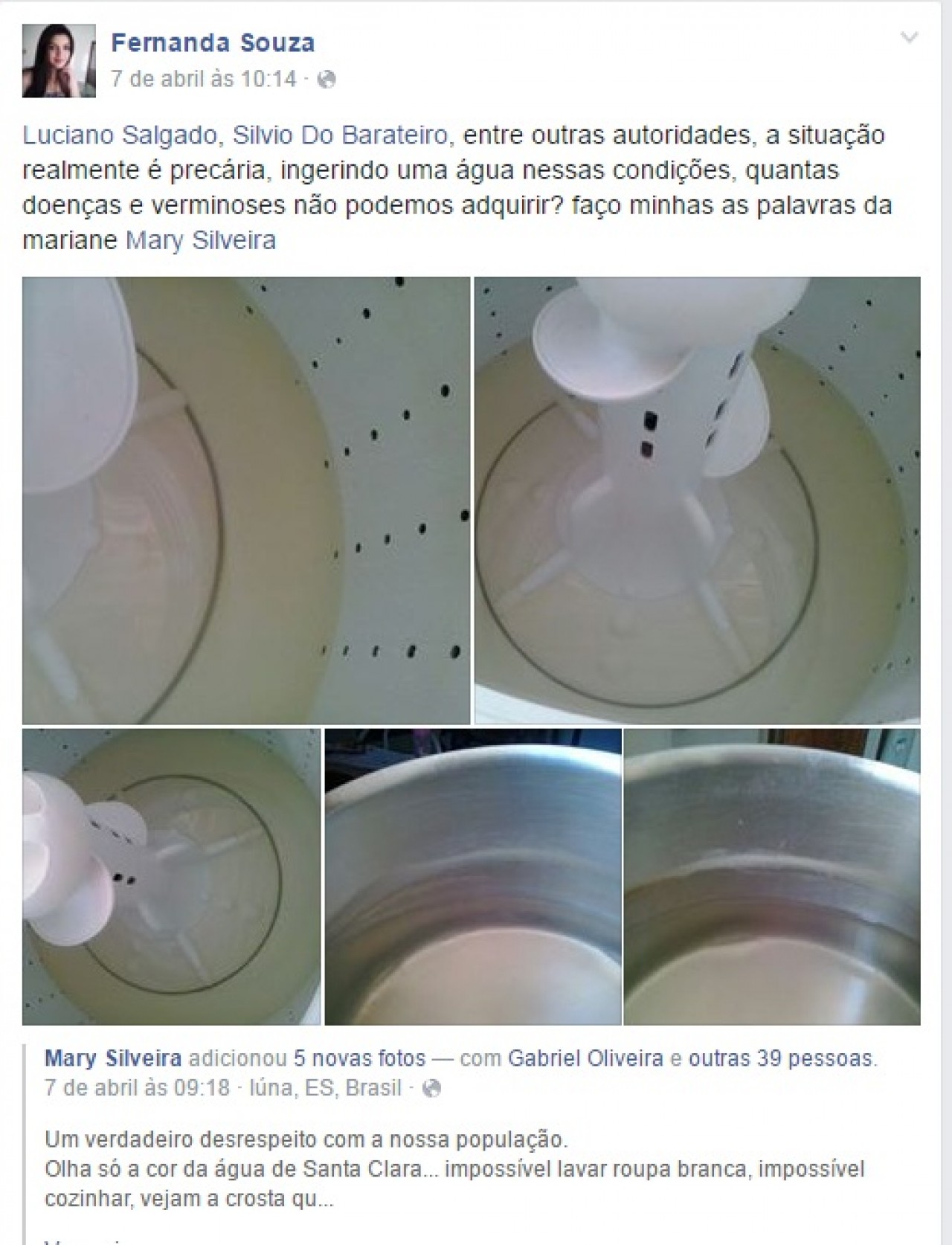 Vereador quer melhorias no abastecimento de água em Santa Clara Vereador quer melhorias no abastecimento de água em Santa Clara