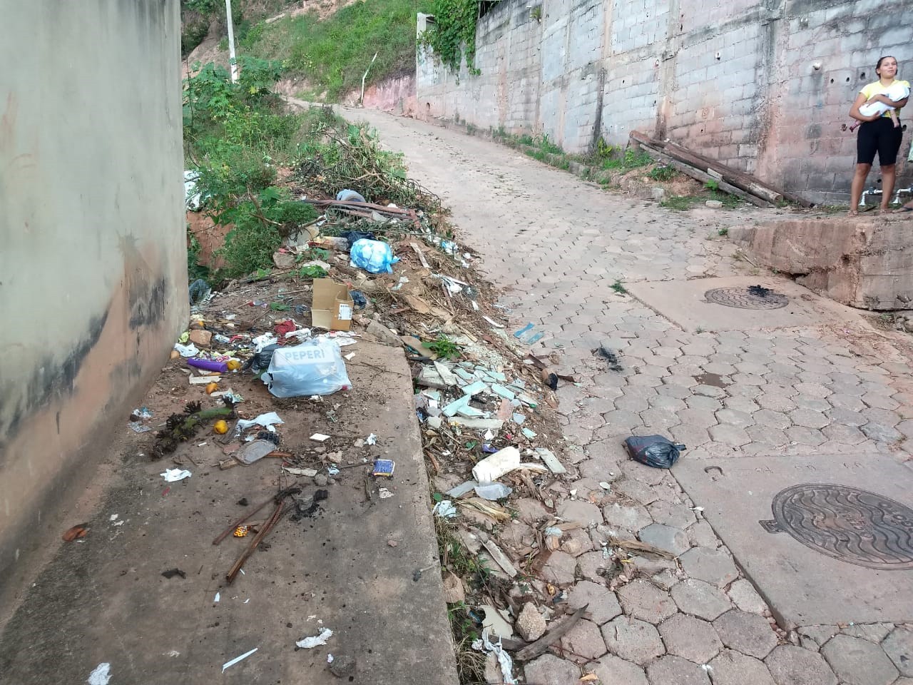 Lixo nas ruas pode gerar focos de dengue