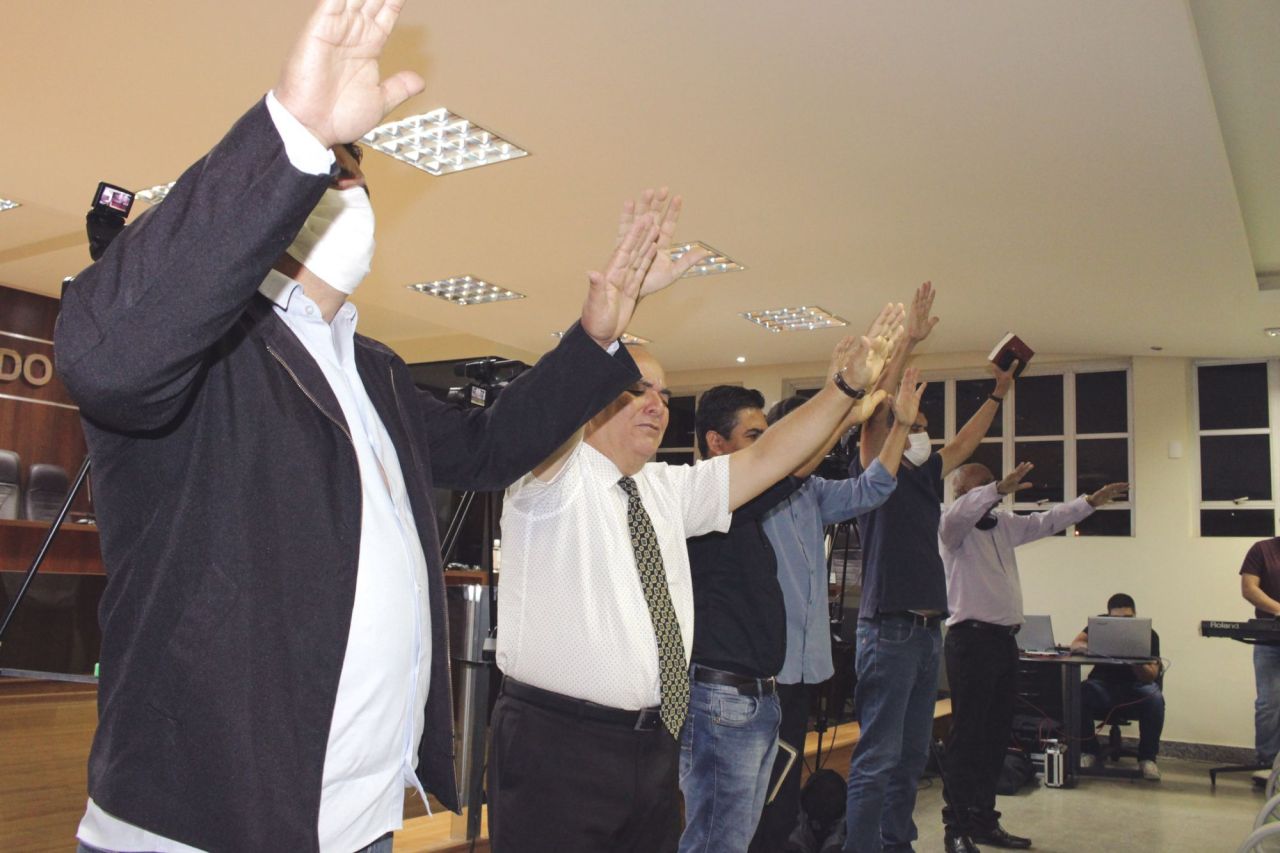Culto marca ínicio da 1ª Sessão Ordinária da Câmara Culto marca ínicio da 1ª Sessão Ordinária da Câmara