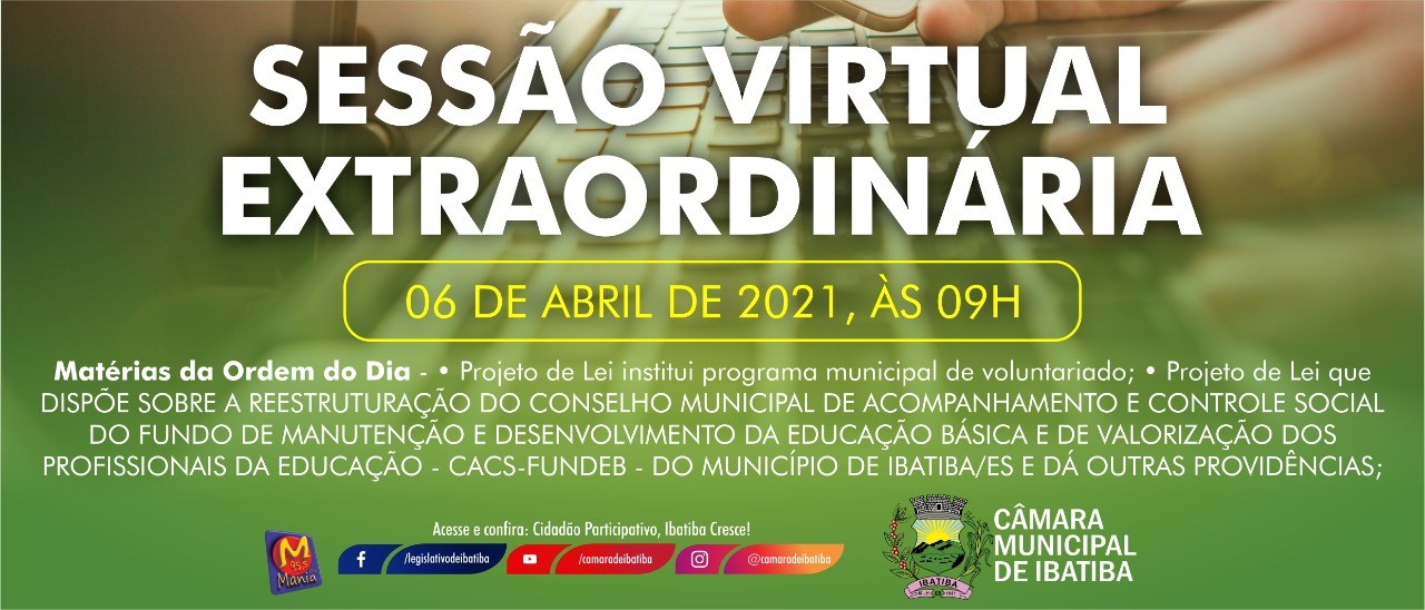 Sessão Extraordinária Sessão Extraordinária