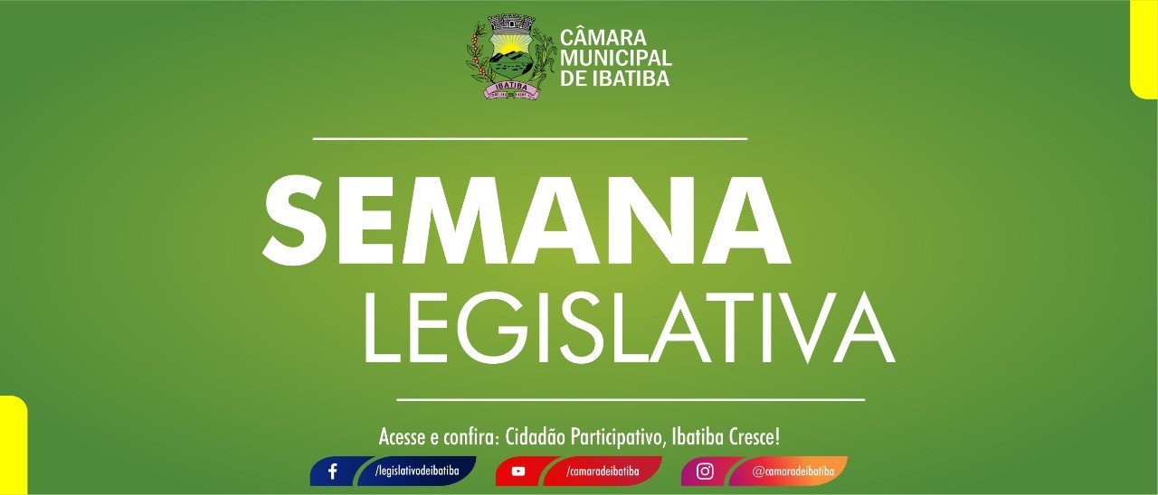 Semana Legislativa Semana Legislativa