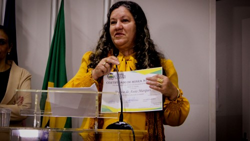 Jéssica de Assis Marques - Homenageada | Sessão Solene: 20 anos de fundação da Apae Ibatiba Jéssica de Assis Marques - Homenageada | Sessão Solene: 20 anos de fundação da Apae Ibatiba