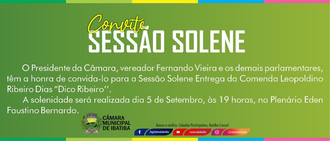 Sessão Solene: Comenda Parlamentar Leopoldino Ribeiro da Silva Sessão Solene: Comenda Parlamentar Leopoldino Ribeiro da Silva