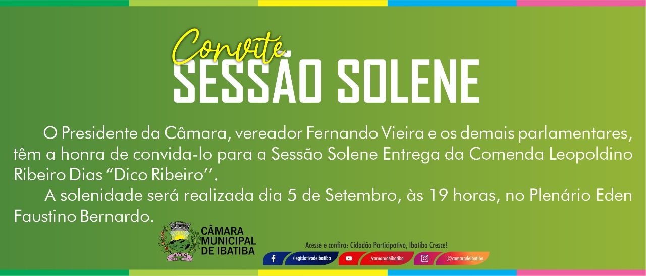 Sessão Solene: Comenda Parlamentar Leopoldino Ribeiro da Silva Sessão Solene: Comenda Parlamentar Leopoldino Ribeiro da Silva