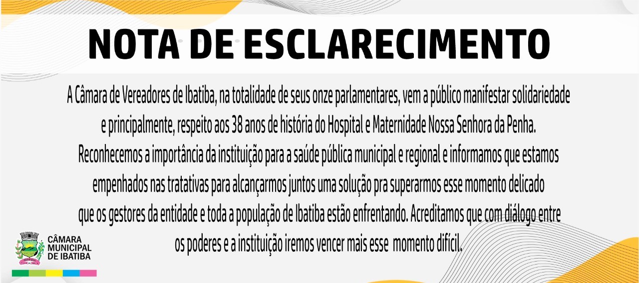 Nota pública Nota pública