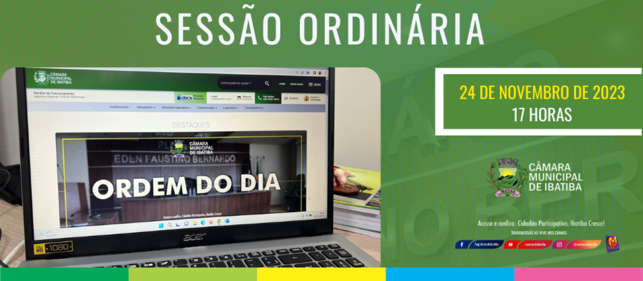 Vereadores se reúnem nesta sexta-feira para a 18ª Sessão Ordinária Vereadores se reúnem nesta sexta-feira para a 18ª Sessão Ordinária