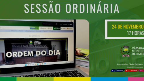 Vereadores se reúnem nesta sexta-feira para a 18ª Sessão Ordinária Vereadores se reúnem nesta sexta-feira para a 18ª Sessão Ordinária