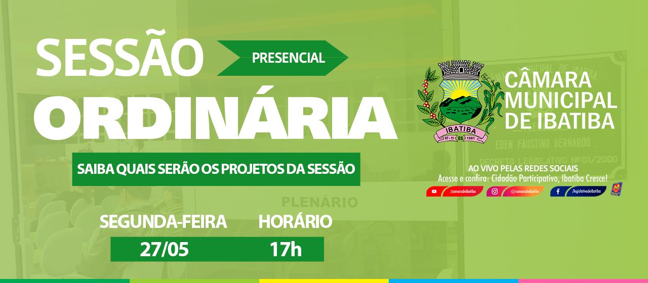 Saiba quais projetos serão apreciados na sessão ordinária de hoje na Câmara Municipal Saiba quais projetos serão apreciados na sessão ordinária de hoje na Câmara Municipal