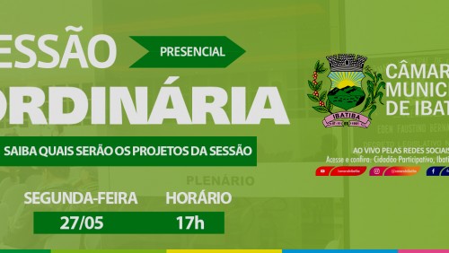 Saiba quais projetos serão apreciados na sessão ordinária de hoje na Câmara Municipal Saiba quais projetos serão apreciados na sessão ordinária de hoje na Câmara Municipal