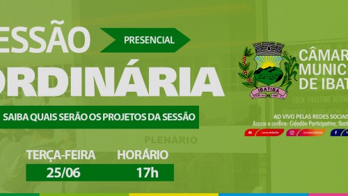 Saiba quais projetos serão apreciados na 10ª Sessão Ordinária desta terça-feira (25) Saiba quais projetos serão apreciados na 10ª Sessão Ordinária desta terça-feira (25)