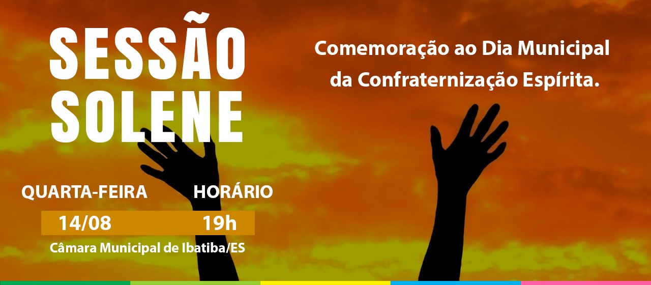 Câmara Municipal realiza sessão solene em homenagem aos espíritas nesta quarta-feira (14) Câmara Municipal realiza sessão solene em homenagem aos espíritas nesta quarta-feira (14)
