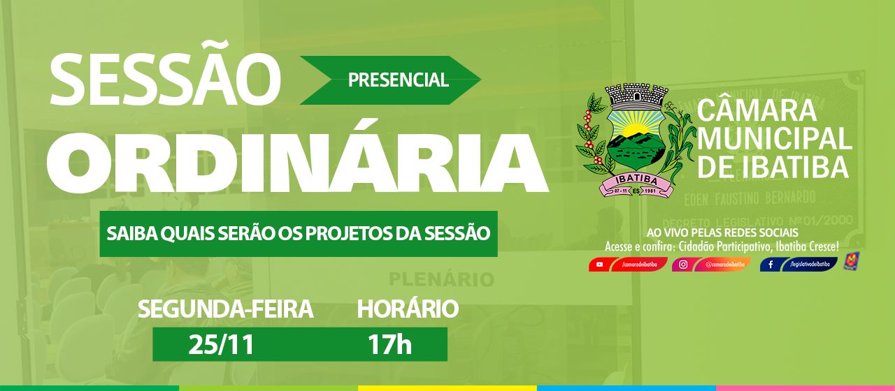 Saiba quais projetos serão apreciados na 18ª Sessão Ordinária desta segunda-feira (25) Saiba quais projetos serão apreciados na 18ª Sessão Ordinária desta segunda-feira (25)