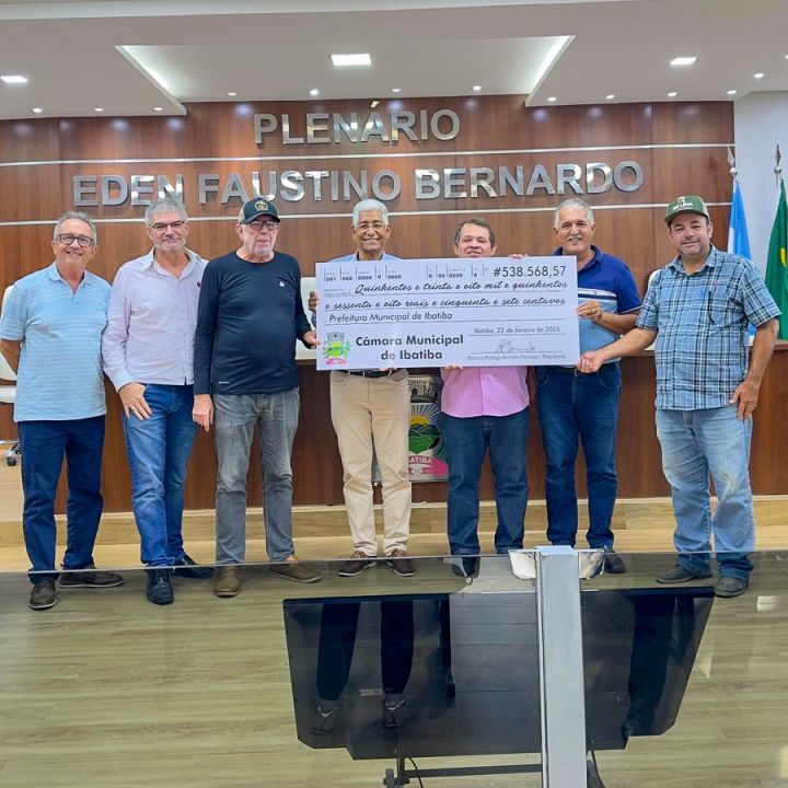 Câmara Municipal de Ibatiba devolve mais de meio milhão de reais aos cofres municipais Câmara Municipal de Ibatiba devolve mais de meio milhão de reais aos cofres municipais