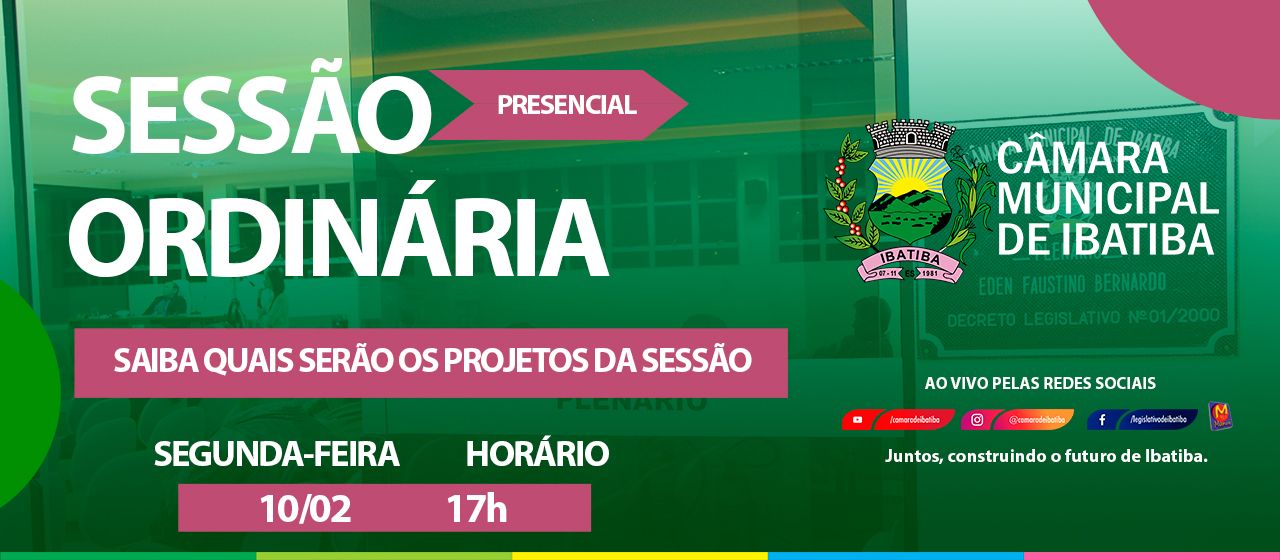 Saiba quais projetos serão apreciados na 1ª Sessão Ordinária desta segunda-feira (10) Saiba quais projetos serão apreciados na 1ª Sessão Ordinária desta segunda-feira (10)