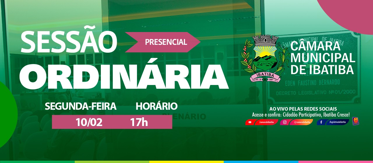 Câmara Municipal convoca vereadores para 1ª Sessão Ordinária Câmara Municipal convoca vereadores para 1ª Sessão Ordinária