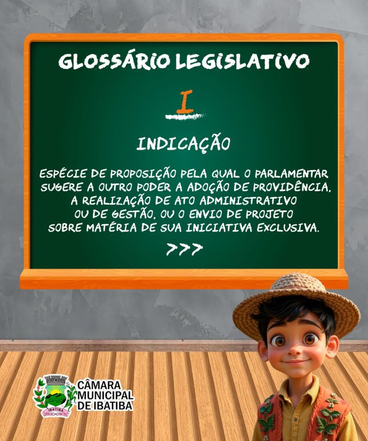 Câmara Municipal explica alguns termos usados em sessão, de G à I Câmara Municipal explica alguns termos usados em sessão, de G à I