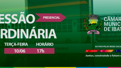 Câmara Municipal convoca vereadores para 9ª Sessão Ordinária Câmara Municipal convoca vereadores para 9ª Sessão Ordinária