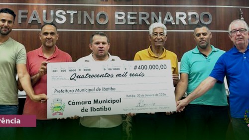 Câmara de Ibatiba devolve R$ 400 mil aos cofres da Prefeitura para investimentos no município Câmara de Ibatiba devolve R$ 400 mil aos cofres da Prefeitura para investimentos no município