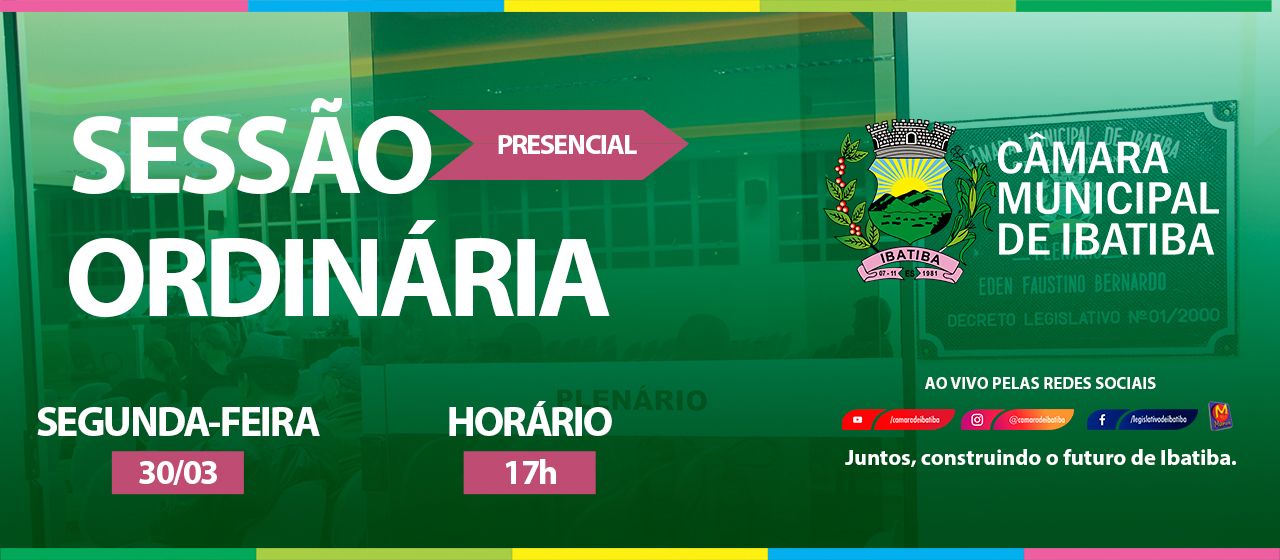Câmara Municipal convoca vereadores para 4ª Sessão Ordinária Câmara Municipal convoca vereadores para 4ª Sessão Ordinária