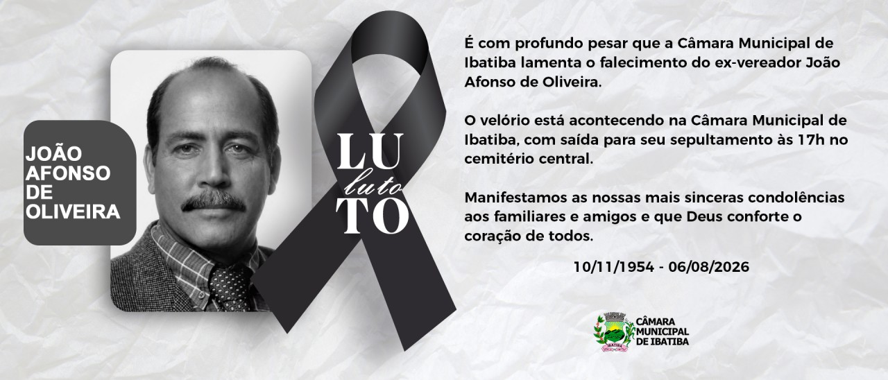 Nota de Falecimento: João Afonso de Oliveira Nota de Falecimento: João Afonso de Oliveira