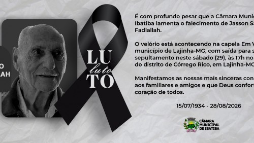 🕊️ NOTA DE PESAR: Jasson Salomão Fadlallah 🕊️ NOTA DE PESAR: Jasson Salomão Fadlallah